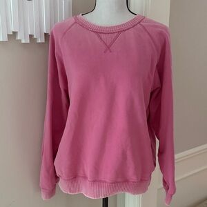 American Eagle Seriously Lived-In Pink Crewneck Sweatshirt M